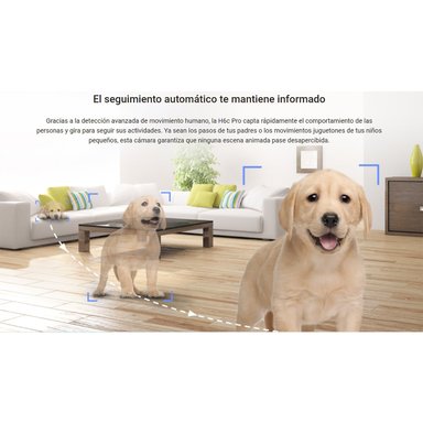 CÁMARA SEGURIDAD EZVIZ H6C 3MP PRO WIFI GIRA 360 LLAMADA APP + MICRO SD 256 GB - 5