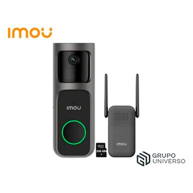 IMOU - DOORBELL 2S KIT 2K TIMBRE CÁMARA BATERÍA DETECCIÓN MERODEO 256GB - 1