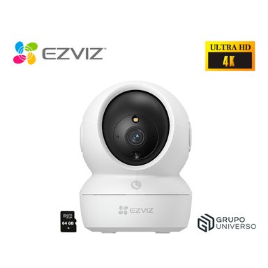 CÁMARA SEGURIDAD EZVIZ H6C PRO 4K 360 AUDIO DOBLE VÍA BOTÓN LLAMADA DETECCIÓN PERSONAS SONIDO 64GB - 1