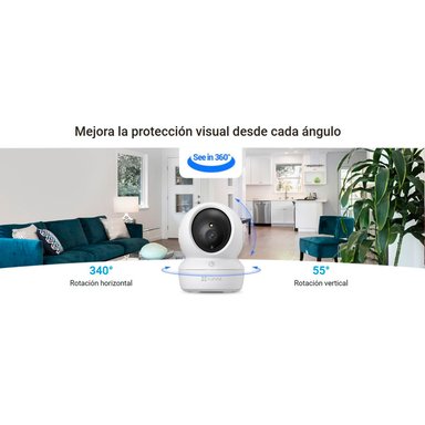 KIT CÁMARA SEGURIDAD EZVIZ H6C + H8C FULL HD 360 AUDIO DOBLE VÍA NOCHE COLOR DETECCIÓN PERSONAS - 2