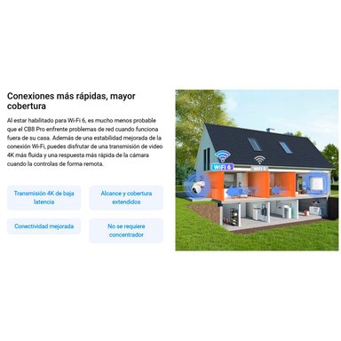 CÁMARA SEGURIDAD EZVIZ CB8 PRO 4K + PANEL SOLAR KIT 360 AUDIO DOBLE VÍA NOCHE COLOR DETECCIÓN IA BATERÍA - 5