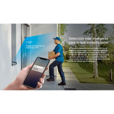 MIRILLA DE PUERTA EZVIZ DP2 2K 3MP WIFI AUDIO 2VÍAS DETECCIÓN PERSONAS PANTALLA TÁCTIL TIMBRE 256GB - 3