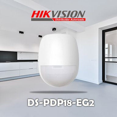 SENSOR MOVIMIENTO PIR HIKVISION DS-PDP18-EG2 DETECCIÓN 18M INTERIOR CABLEADO - 2