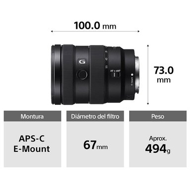 SONY LENTE ZOOM ESTÁNDAR G SEL1655G - 2