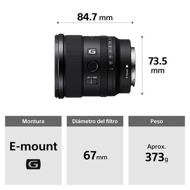 SONY LENTE PRIME ULTRA GRAN ANGULAR G SEL20F18G - 2