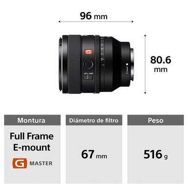 SONY LENTE PRIME ESTÁNDAR SEL50F14GM - 3