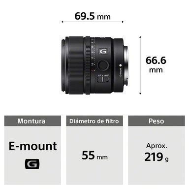 LENTE PRIME GRAN ANGULAR | MONTURA E APS-C| 15 MM F1.4 G | SEL15F14G - 3