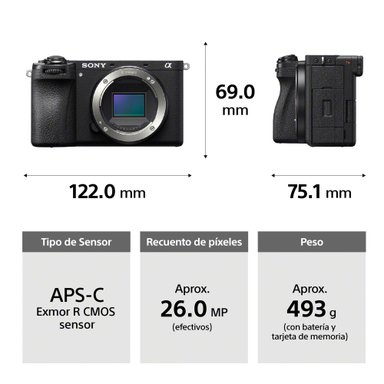 CÁMARA SONY ILCE-6700 4K UHD 3840 X 2160 27MPX PROFESIONAL ALPHA A6700 PREMIUM APS-C INTELIGENCIA ARTIFICIAL - 2
