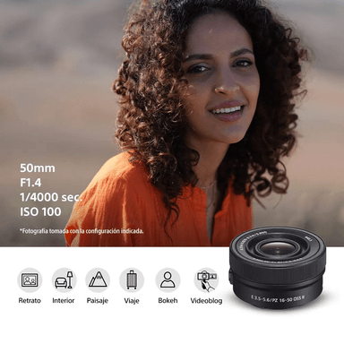 SONY CÁMARA ALPHA ZV-E10M2 PARA VLOGS CON LENTE SELP16502 - 5