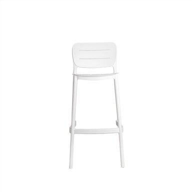 SILLA ALTA PARA BARRA NIHMO GASCO DE PLÁSTICO BLANCO (75 CM) - 2
