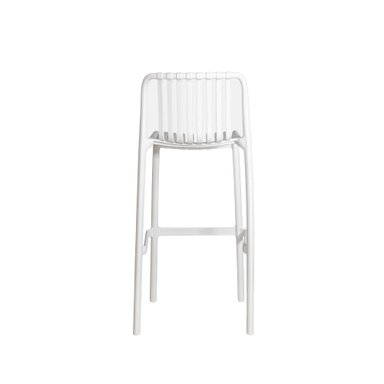 SILLA ALTA PARA BARRA NIHMO LAMBITE DE PLÁSTICO BLANCO (75 CM) - 4