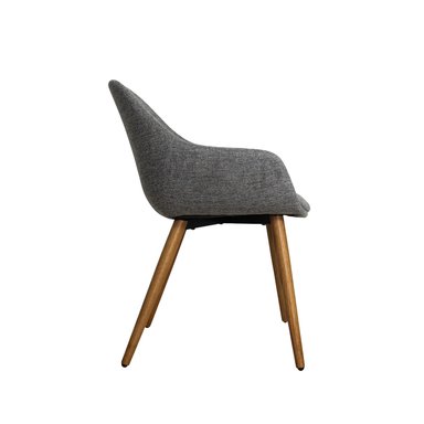 SILLA COMEDOR NIHMO SMASH WOOD GRIS OSCURO - 3