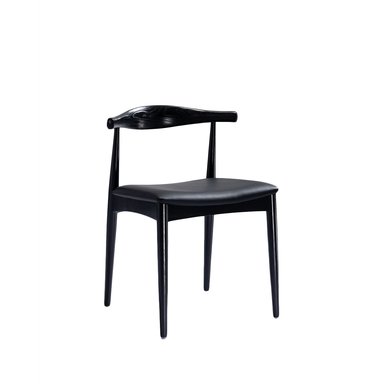 SILLA DE COMEDOR DE MADERA MOUSTACHE NEW NEGRO - 1