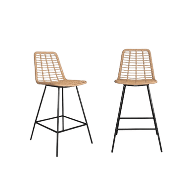 SILLA BAR MINGO RATTAN NATURAL 65CM - NIHM - 2