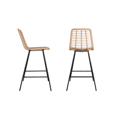 SILLA BAR MINGO RATTAN NATURAL 65CM - NIHM - 3