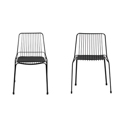 SILLA COMEDOR NIHMO HUMBO DE METAL NEGRO - 2
