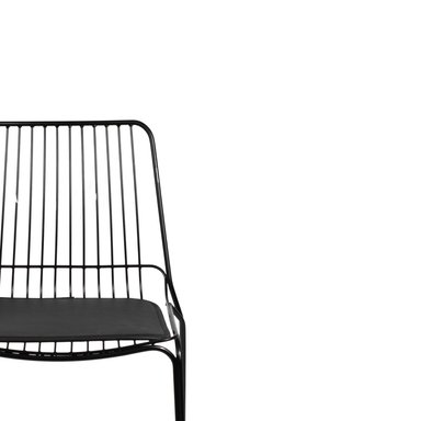 SILLA COMEDOR NIHMO HUMBO DE METAL NEGRO - 3