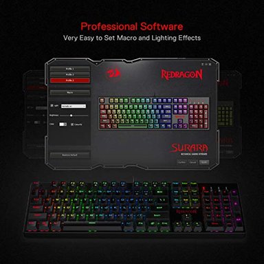 TECLADO REDRAGON K582 COLOR ROJO ILUMINACIÓN - 4