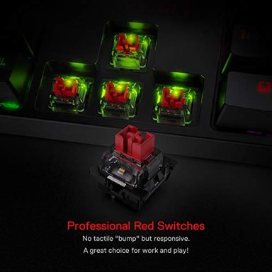 TECLADO REDRAGON K582 COLOR ROJO ILUMINACIÓN - 5