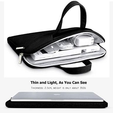 HSEOK BOLSA DE HOMBRO PARA ORDENADOR PORTÁTIL 13 13.3 13.5' COMPATIBLE CON MACBOOK AIR/PRO 13.3 SURFACE BOOK 13.5' - 4