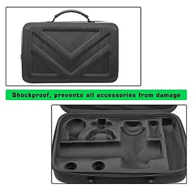 BOLSA DE ALMACENAMIENTO PORTÁTIL CON 5 RANURAS PARA 5 CABEZAS NEGRO TIPO1 HYPERICE HYPERVOLT PLUS - 3