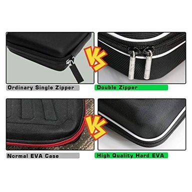 BOLSA DE ALMACENAMIENTO PORTÁTIL CON 5 RANURAS PARA 5 CABEZAS NEGRO TIPO1 HYPERICE HYPERVOLT PLUS - 5