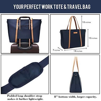 BOLSA GRANDE PARA MUJER PORTÁTIL BOLSA DE TRABAJO HOMBRO CON MANGA DE CARRETILLA - 5