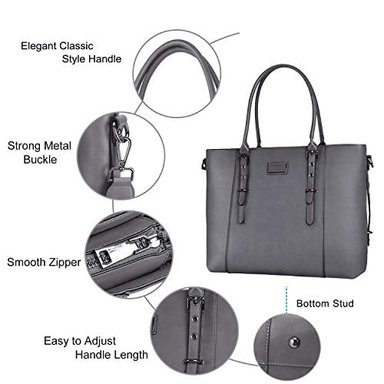 BOLSO DE PIEL SINTÉTICA MOSISO PARA LAPTOP - 3