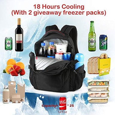 MOCHILA AISLADA GLOBAL SHOPEX OUTXE COOLER 22L ALMUERZO MOCHILA REFRIGERADOR BOLSA PARA PORTÁTILES DE 15' DIARIO TRABAJO - 3