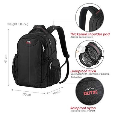MOCHILA AISLADA GLOBAL SHOPEX OUTXE COOLER 22L ALMUERZO MOCHILA REFRIGERADOR BOLSA PARA PORTÁTILES DE 15' DIARIO TRABAJO - 4