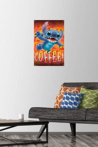 PÓSTER DE PARED DISNEY LILO AND STITCH DE CAFÉ CON PASADORES - 2