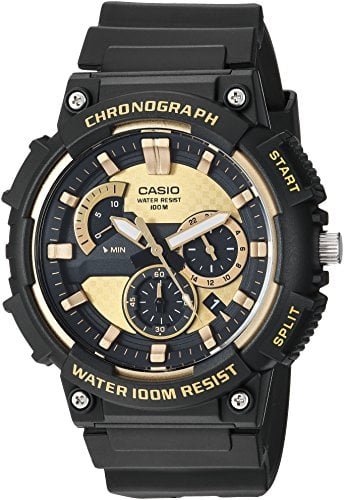 RELOJ CASIO HOMBRE ANÁLOGO MCW-200H-9AVCF MCW-200H-1AVCF RETROGRADE DISPLAY QUARTZ BLACK - 1