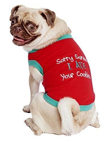 CAMISETA PERRO Y GATO PARISIAN PET S DIVERTIDAS NAVIDEÑAS DISEÑO 'NAUGHTY OR NICE' 'SANTA OUTFIT' 'ELF' - 3