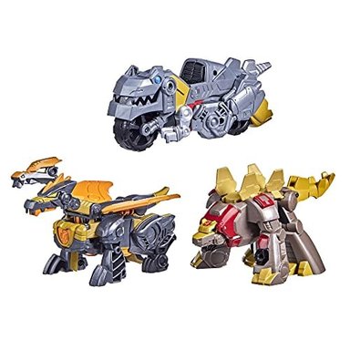 TRANSFORMERS DINOBOT ADVENTURES DINOBOT SQUAD GRIMLOCK DINOBOT SNARL Y PREDAKING PAQUETE DE 3 FIGURA - 2