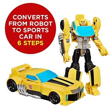 TRANSFORMERS TOYS HEROIC BUMBLEBEE - FIGURA DE ACCIÓN ATEMPORAL A GRAN ESCALA - 5