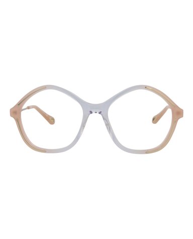 MONTURA ÓPTICA CHLOÉ DE BIOACETATO CON MARCO CUADRADO (MUJER) EN ORO NUDE TRANSPARENTE - 1