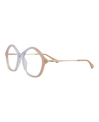 MONTURA ÓPTICA CHLOÉ DE BIOACETATO CON MARCO CUADRADO (MUJER) EN ORO NUDE TRANSPARENTE - 2