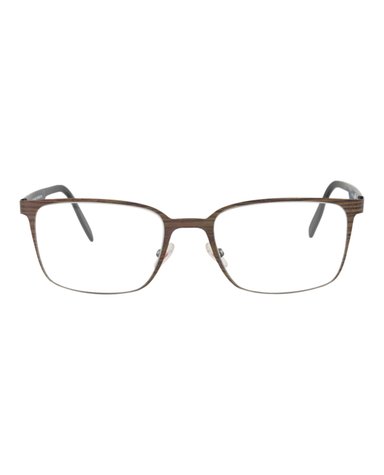 MONTURA ÓPTICA MAUI JIM DE ACERO INOXIDABLE CON MARCO CUADRADO (HOMBRE) NEGRO TRANSPARENTE - 1