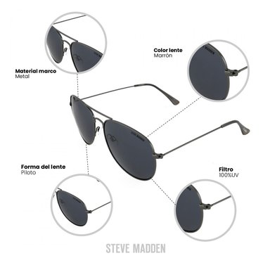 GAFAS PROTECCIÓN UV STEVE MADDEN X17120 - 3