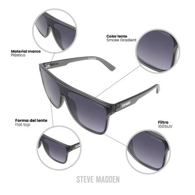 LENTES DE SOL PROTECCIÓN UV STEVE MADDEN X17101 - 5
