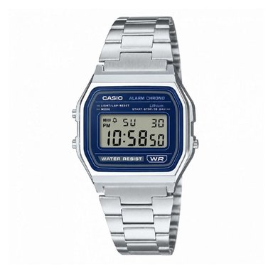 RELOJ CASIO A158WEA-2DF PARA UNISEX ACERO INOXIDABLE PLATEADO - 1