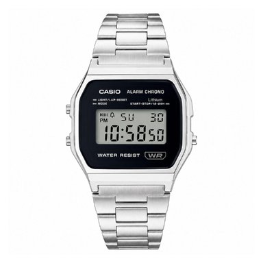 RELOJ CASIO A158WEA-1DF PARA UNISEX ACERO INOXIDABLE PLATEADO - 1