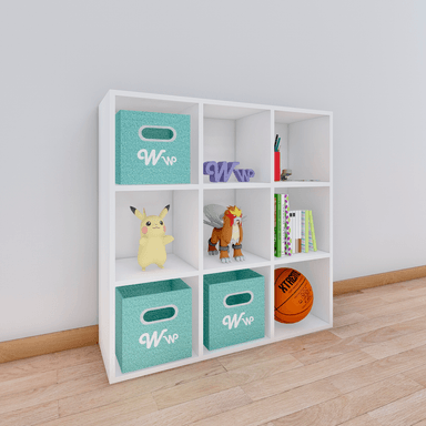 ORGANIZADOR WONDER WOOD MUEBLERÍA JUGUETERO MONTESSORI 9 COMPARTIMIENTOS MELAMINA NIÑOS Y NIÑAS BLANCO - 2
