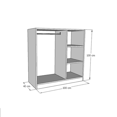 CLÓSET WONDER WOOD MUEBLERÍA ORGANIZADOR MONTESSORI 3 COMPARTIMIENTOS MELAMINA NIÑOS Y NIÑAS BLANCO - 3