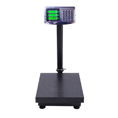 BALANZA INDUSTRIAL 300 KG CON PLATAFORMA TCS-300KG TECLADO DE ACERO - 1