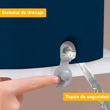BALDE ESCURRIDOR TRAPEADOR GIRATORIO AUTOMÁTICO CUADRADO AZUL - 3