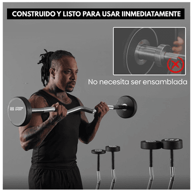 BARRA Z PESO FIJO DE 10KG - 5