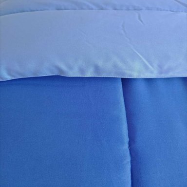 EDREDON BICOLOR AZUL/ACERO 1.5 PLAZAS ALONDRA - 2