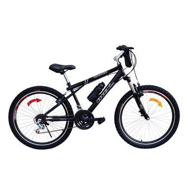 BICICLETA BOX BIKE MTB ARO 26 CON SUSPENSIÓN DELANTERA - NEGRO ENTERO - 1