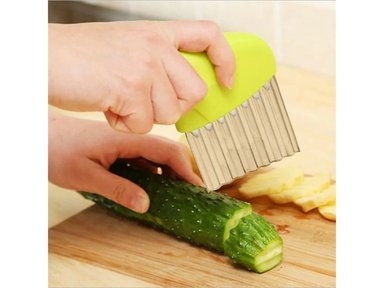 CUCHILLO CORTE ONDULADO PARA PAPAS FRITAS Y VERDURAS X 2 UNIDADES - 4